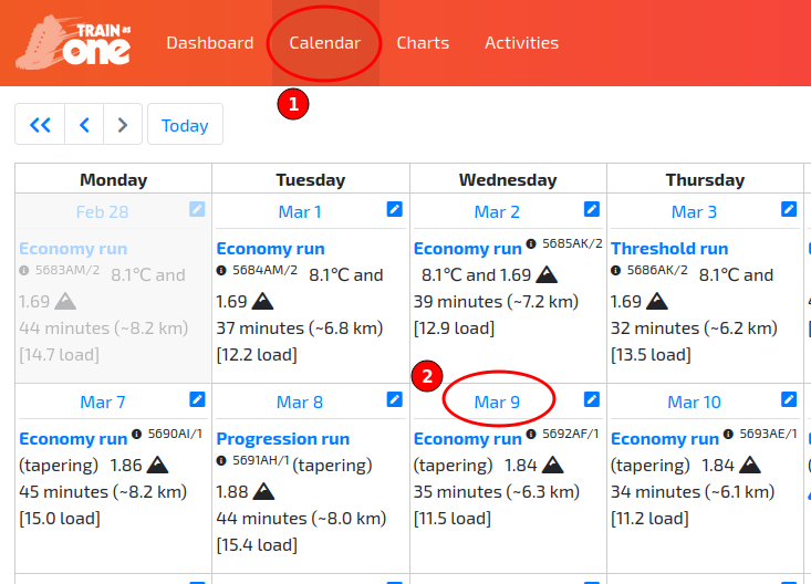 Accessing the Training Day Rule for Mar 9th.